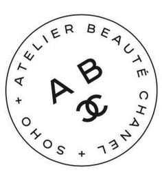 + ATELIER BEAUTÉ CHANEL + SOHO A B C C logo