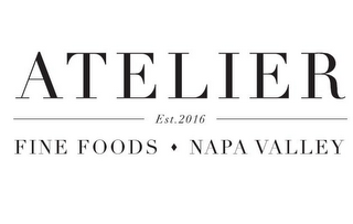 ATELIER EST. 2016 FINE FOODS NAPA VALLEY logo