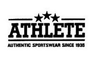 ATHLETE AUTHENTIC SPORTSWEAR SINCE 1935 logo