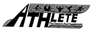 ATHLETE THE CHOICE IN FOOD SUPPLEMENTS logo