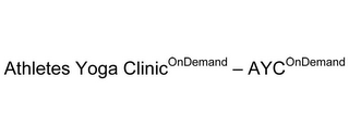 ATHLETES YOGA CLINIC ON DEMAND- AYC ON DEMAND logo
