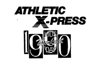 ATHLETIC X-PRESS KIDS WORKOUT DAY 1990 logo