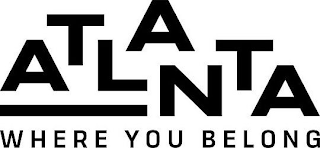 ATLANTA WHERE YOU BELONG logo