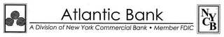 ATLANTIC BANK A DIVISION OF NEW YORK COMMERCIAL BANK MEMBER FDIC NYCB logo