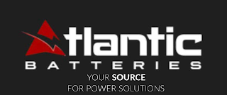 ATLANTIC BATTERIES YOUR SOURCE FOR POWER SOLUTIONS logo