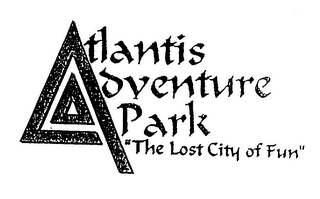 ATLANTIS ADVENTURE PARK "THE LOST CITY OF FUN" logo