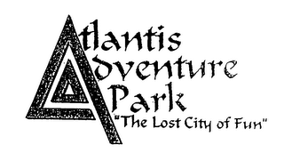 ATLANTIS ADVENTURE PARK "THE LOST CITY OF FUN" logo