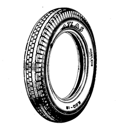 ATLAS AKRON OHIO MADE IN U.S.A. 6.00-18