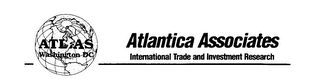 ATLAS WASHINGTON, DC ATLANTICA ASSOCIATES INTERNATIONAL TRADE AND INVESTMENT RESEARCH logo