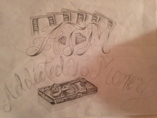 ATM ADDICTED TO MONEY 100 logo