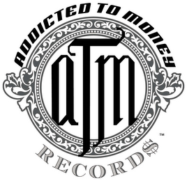 ATM ADDICTED TO MONEY RECORDS logo