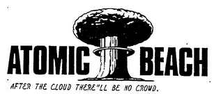 ATOMIC BEACH AFTER THE CLOUD THERE"LL BE NO CROWD. logo