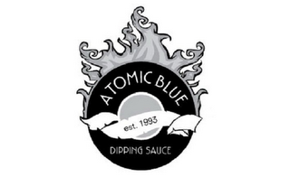 ATOMIC BLUE EST. 1993 DIPPING SAUCE logo