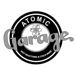 ATOMIC GARAGE HOT REACTORS & COLD BEER logo