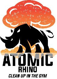 ATOMIC RHINO CLEAN UP IN THE GYM logo