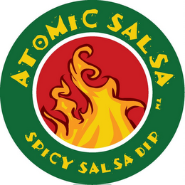 ATOMIC SALSA SPICY SALSA DIP logo