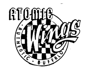 ATOMIC WINGS AUTHENTIC BUFFALO logo
