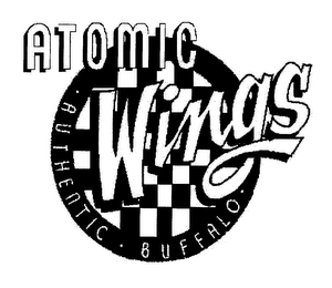 ATOMIC WINGS AUTHENTIC BUFFALO logo
