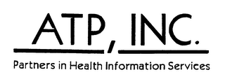 ATP, INC. PARTNERS IN HEALTH INFORMATION SERVICES logo