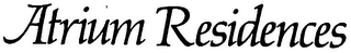 ATRIUM RESIDENCES logo