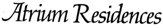 ATRIUM RESIDENCES logo