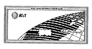 AT&T AT&T LONG DISTANCE CERTIFICATE S. L. PRENDERGAST logo