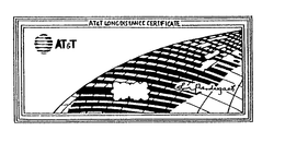 AT&T LONG DISTANCE CERTIFICATE S.L. PRENDERGAST logo