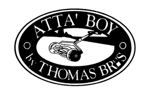 ATTA' BOY BY THOMAS BROS. logo