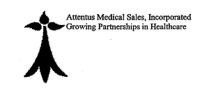 ATTENTUS MEDICAL SALES, INCORPORATED GROWING PARTNERSHIPS IN HEALTHCARE logo