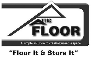 ATTIC FLOOR A SIMPLE SOLUTION TO CREATING USEABLE SPACE FLOOR IT & STORE IT logo
