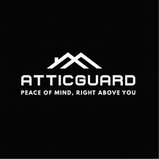 ATTICGUARD PEACE OF MIND, RIGHT ABOVE YOU logo