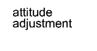 ATTITUDE ADJUSTMENT