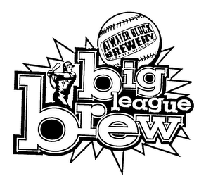 ATWATER BLOCK BREWERY DETROIT MICHIGAN BIG LEAGUE BREW logo