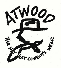 ATWOOD THE HAT THAT COWBOYS WEAR logo