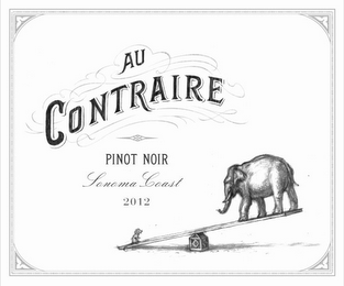 AU CONTRAIRE PINOT NOIR SONOMA COAST 2012 logo