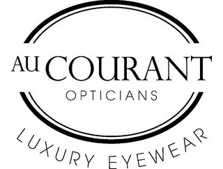 AU COURANT OPTICIANS LUXURY EYEWEAR logo