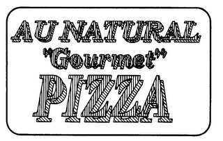 AU NATURAL "GOURMET" PIZZA logo