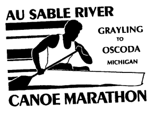 AU SABLE RIVER GRAYLING TO OSCODA MICHIGAN CANOE MARATHON logo