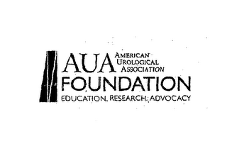 AUA AMERICAN UROLOGICAL ASSOCIATION FOUNDATION EDUCATION, RESEARCH, ADVOCACY logo