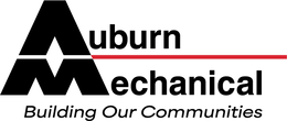 AUBURN MECHANICAL BUILDING OUR COMMUNITIES logo
