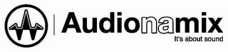 AUDIONAMIX IT'S ABOUT SOUND logo