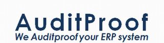 AUDITPROOF WE AUDITPROOF YOUR ERP SYSTEM logo