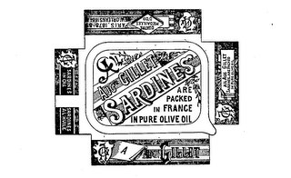 AUGTE GILLET SARDINES ARE PACKED IN FRANCE IN PURE OLIVE OIL logo