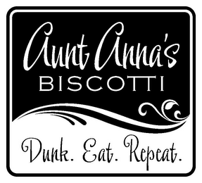 AUNT ANNA'S BISCOTI DUNK. EAT. REPEAT. logo