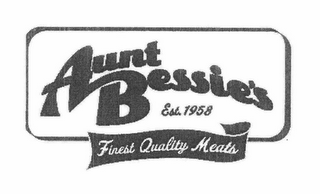 AUNT BESSIE'S FINEST QUALITY MEATS EST. 1958 logo