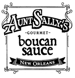 AUNT SALLY'S GOURMET BOUCAN SAUCE NEW ORLEANS logo