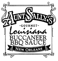 AUNT SALLY'S GOURMET LOUISIANA BUCCANEER BBQ SAUCE NEW ORLEANS logo