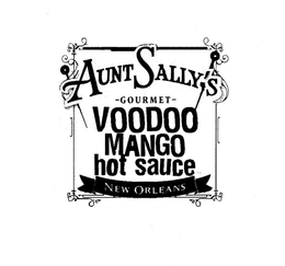 AUNT SALLY'S GOURMET VOODOO MANGO HOT SAUCE NEW ORLEANS logo