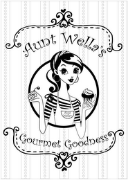 AUNT WELLA'S GOURMET GOODNESS logo