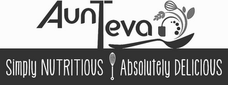 AUNTEVA SIMPLY NUTRITIOUS ABSOLUTELY DELICIOUS logo